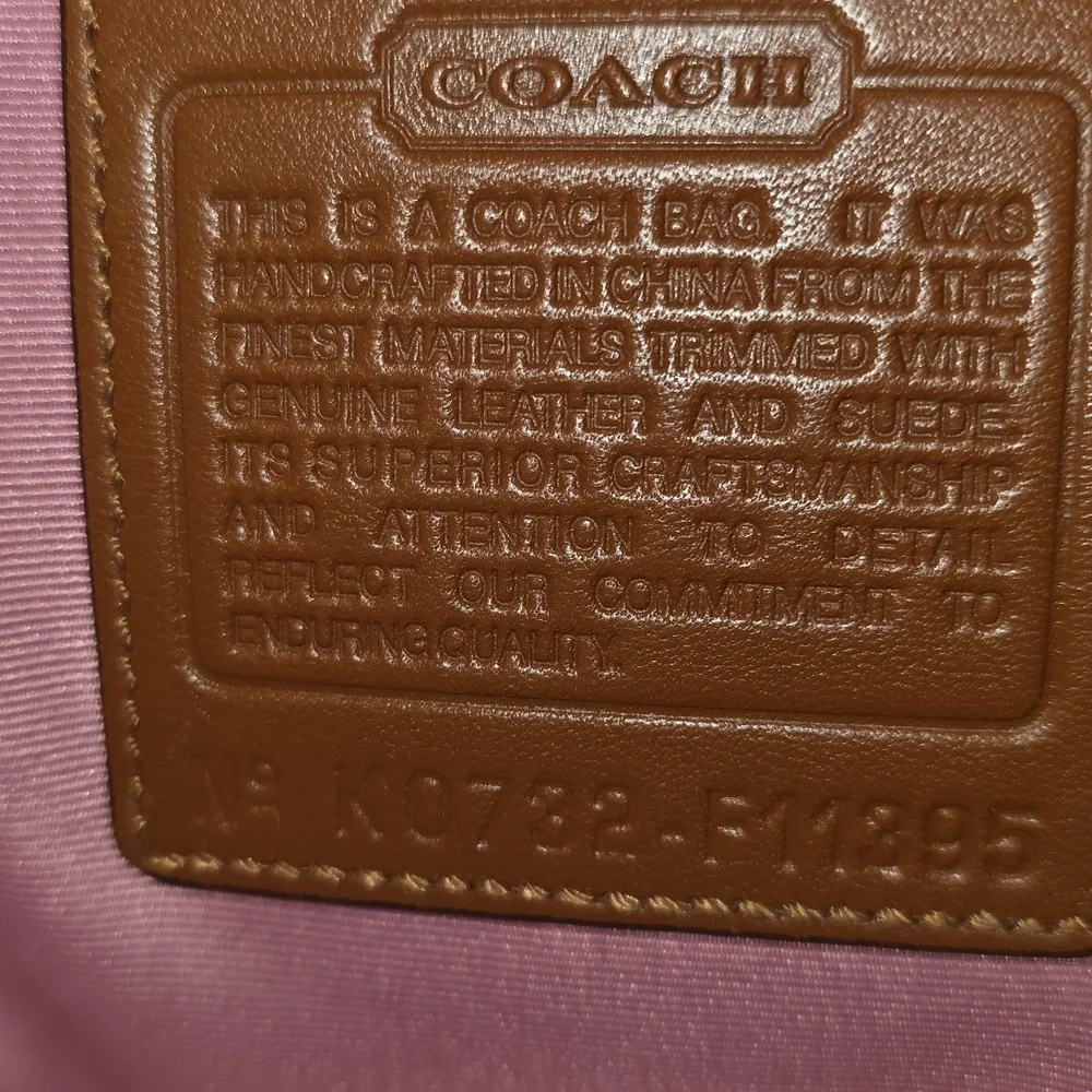 Coach Pink Soho Extra Large Tote With Micro C & Suede Trim